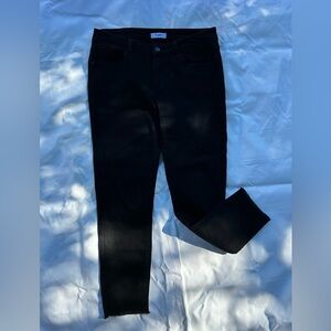 Kensie Black Denim Jeans with raw hem